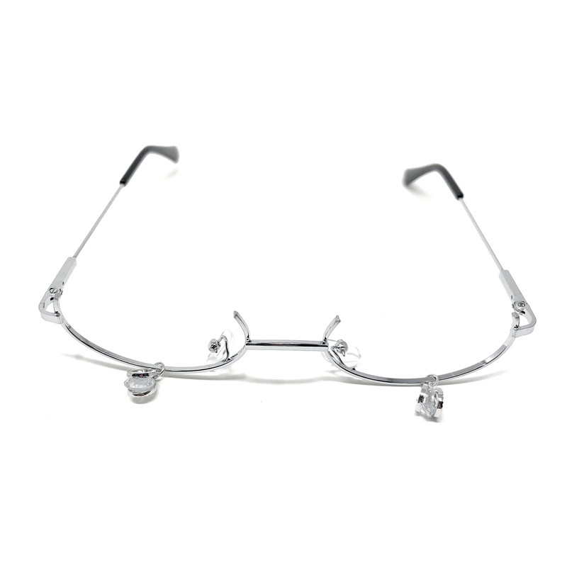 TOKYO GOODS MARKET Charm with No Lens Oval Half Rim
