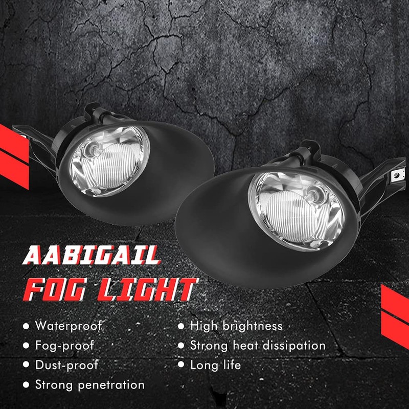 A ABIGAIL Driving Fog Lights Lamps Replacement for 2002-2008 Dodge