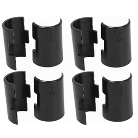 TrueCraftware-Set of 8 Split Sleeve Replacement 1-1/5" x 1-1/5" x 1-2/3- Wire Shelving Lock Clips Plastic Shelving Sleeves Replacements for Wire Shelving System
