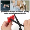 2pcs Scissor Sharpener Tool, Handheld Small Sharpening Scissors Tool Fabric