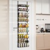 Churboro Over the Door Pantry Organizer Rack with 9 Adjustable