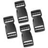 IRYNA 4Pcs Plastic Slide Rectangle Buckles Quick Release Buckle Snap