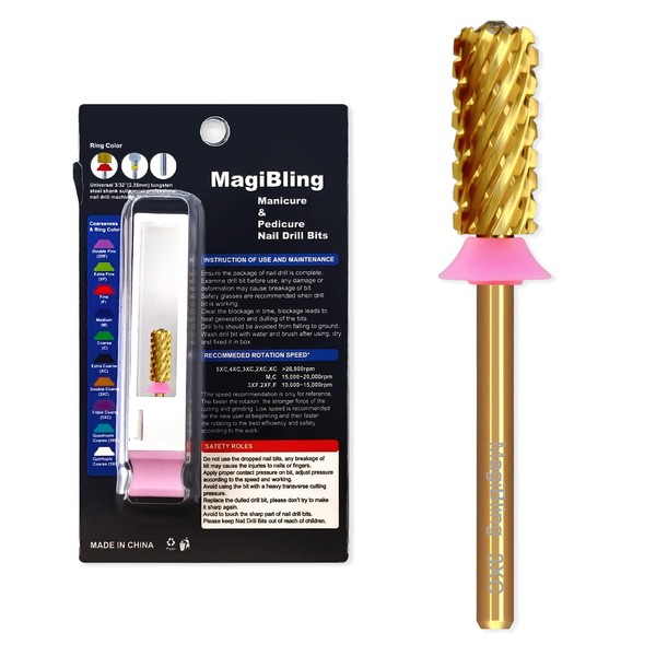 MagiBling Crystal Top Small Barrel 3/32'' Safety Tungsten Nail Drill