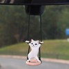 ATHAND Cute Cat Rearview Mirror Pendants,Car Decorations, Male Female Car