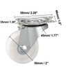 uxcell Swivel Caster Wheels 2" Polypropylene with 360 Degree Top