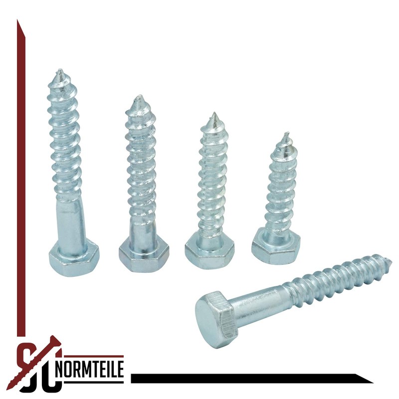 Hexagon Wood Screws 6 x 60 mm – Pack of