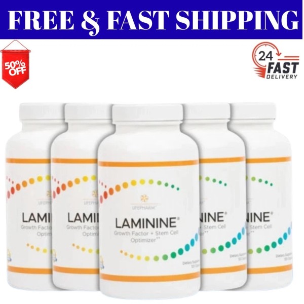 Laminine AUTHENTIC LifePharm Laminine Supplement 120 Capsules 5 Pack USA