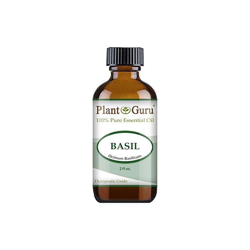 Basil Essential Oil 2 oz 100% Pure Undiluted Therapeutic Grade.