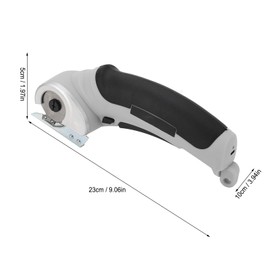 Cordless Electric Scissors, Portable Electric Scissors Mini Electric Scissors with A Safety Lock Switch for Blanket Cutting Leather Cutting Kraft Paper Cutting Ect (Grey)