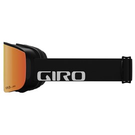 Giro Axis Ski Goggles - Snowboard Goggles for Men - Black Wordmark Strap with VIVID Ember/VIVID Infrared Lenses