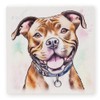 Art of Arora 2961 Staffordshire Bull Terrier Ceramic Coaster 10