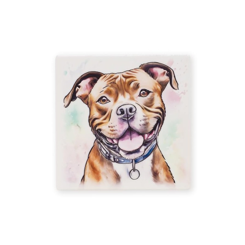 Art of Arora 2961 Staffordshire Bull Terrier Ceramic Coaster 10