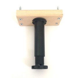 TM Adjustable Bed Centre Rail Support Foot Leg for Wooden Bed Double King Size (h=15cm to 25cm) (h=15cm to 25cm)