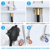 HANLIAN Single Hole Bathroom Pull Out Faucet with Rotating Spout,