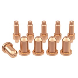 Upgraded Plasma Cutter 40A Tips 249928&Electrodes 249926 Kit for Miller Spectrum 625 X-TREME plasma cutter XT-40 torch(PK10,40A)