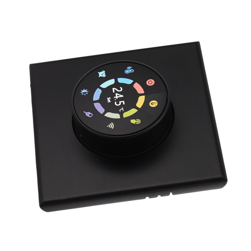 Smart Thermostat Black App Remote Control Timing Energy Saving High