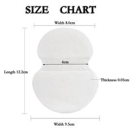 VASANA Underarm Sweat Pads Pack of 60 Disposable Absorbent Sweat Pads Forearm Sweat Protection Absorbent Pads Protectors for Unisex Men and Women