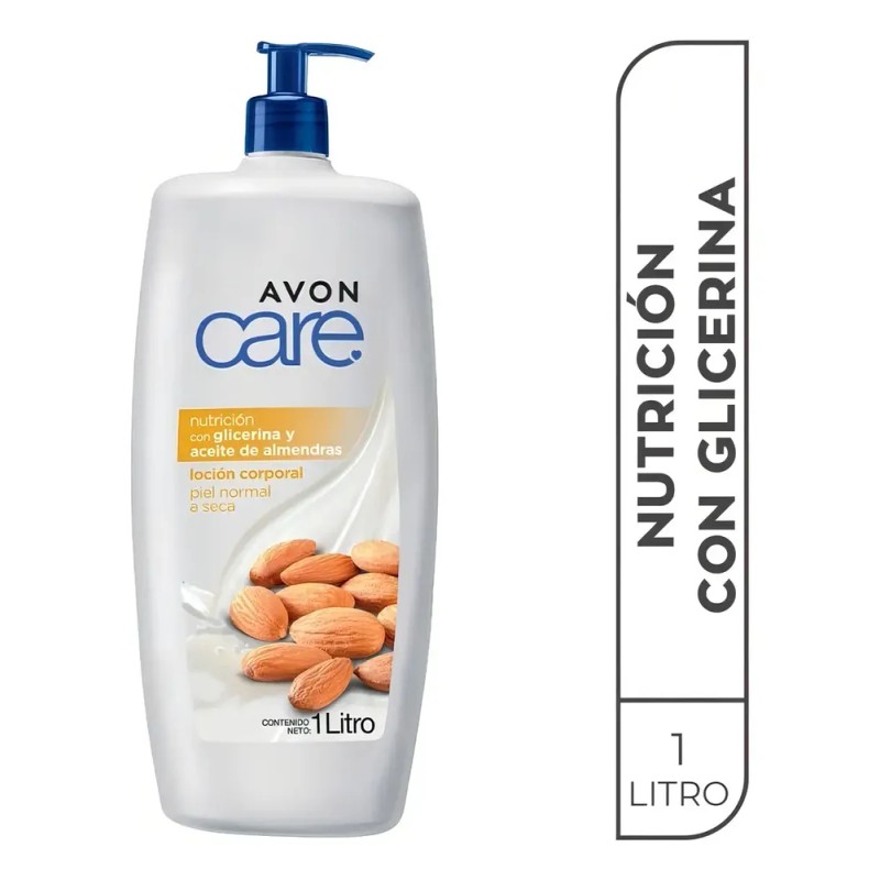 Avon Care Crema Corporal Glicerina Y Aceite De Almendras 1lt