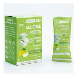 Glucose Melts Tabletas De Glucosa Sabor Manzana 15 Pzas Manzana