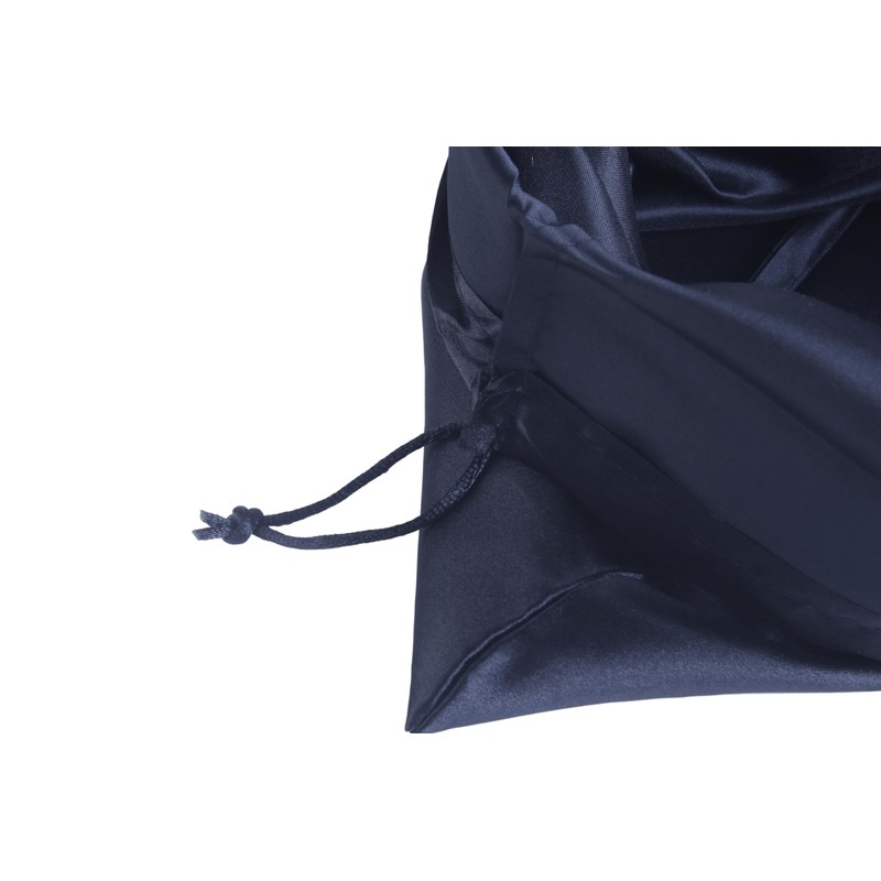 SANSAM Drawstring Satin Silk Dust Bag,4pcs Black 12''x16'' Dust Cover