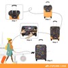 Explore Land Travel Luggage Cover Washable Suitcase Protector - Fits
