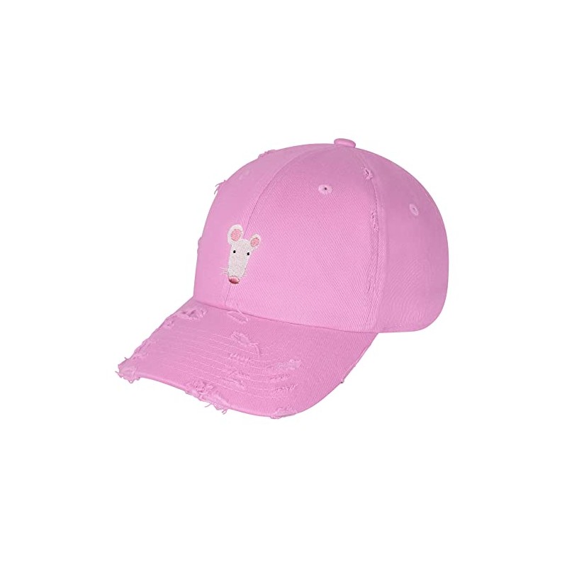 JPAK Hamster Vintage Dad Hat Embroidered Cap Cage Mouse Pink