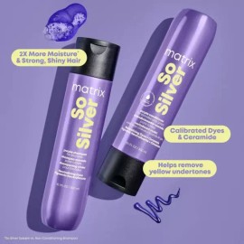 MATRIX So 실버 퍼플 샴푸 및 안소 컨디셔너 세트 MATRIX So Silver Shampoo and Conditioner Set