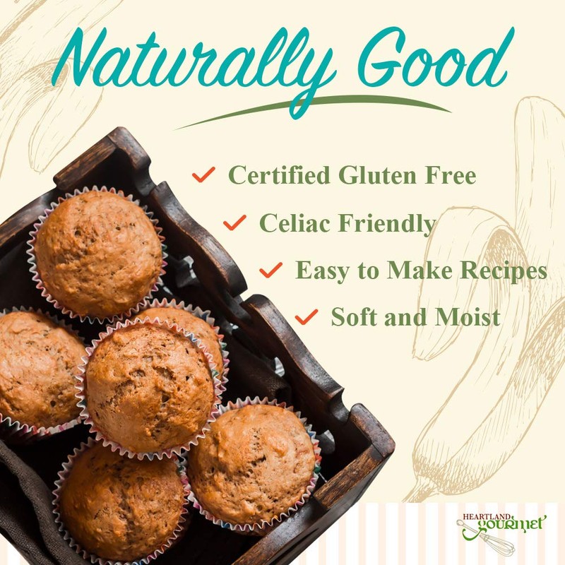 Heartland Gourmet Gluten Free Banana Bread Mix - Soft and