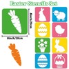 27pcs Easter Drawing Stencils for Kids 8 Inches Reusable Large