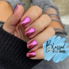 Red Aspen Press 0n Nails~Dance the Night Away, Darby~Pink Chrome~Short