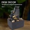 Zeafree Home Office Desktop Small Fountain Lucky Flowing Water Ornaments