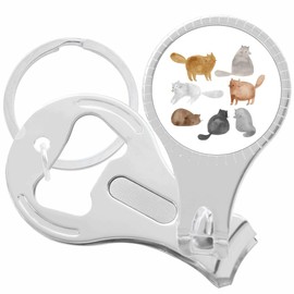 Watercolor Cats Nail Clippers Plus Bottle Opener Keychain