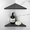 Bernkot Corner Shower Shelf 304 Stainless Steel, Recessed Corner Shelves