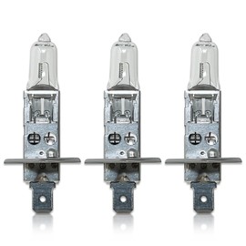 DAMA Automotive Lighting H1 Original Standard Halogen Bulb DOT 64150 12V 55W 3800K P14.5s | Pack of (3)