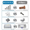 1080Pcs M2 M3 M4 M5 Screw Assortment, Metric Flat Countersunk