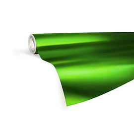 VViViD Green Satin Chrome Vinyl Wrap Stretch Conform DIY Easy to Use Air-Release Adhesive (6ft x 5ft)