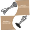 Mobestech Deluxe Silver Plated Decorative Bottle with Artistic Patterns Elegant