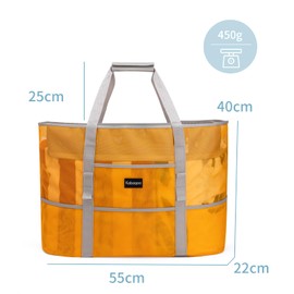 Yukiyumi Beach Bag, Pool Bag, Lightweight, 11.6 gal (55 L), Large Capacity, Waterproof, Sandproof, Foldable, Storage Capacity, Tote Bag, Mesh Bag, For Beach, Hot Spa, Sauna, Shopping, Swimming, Gym