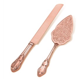 Set para cortar tarta de boda – Elegantes Utensilios incluye cuchillo y servidor – Para boda, aniversario, recepción, y eventos