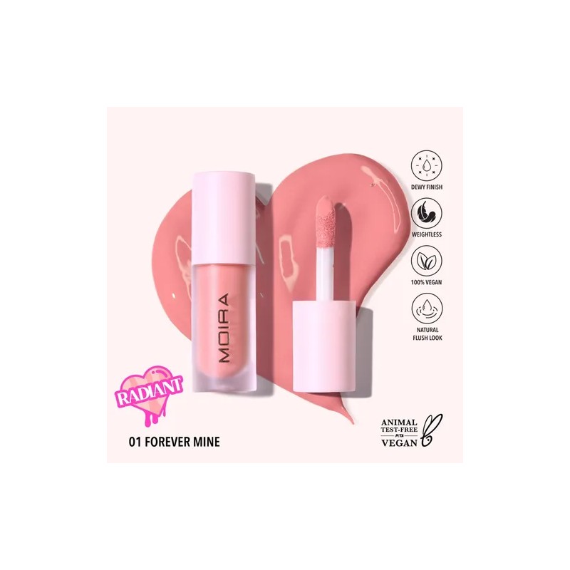 Moira Rubor Lquido Love Steady Liquid Blush Forever Mine