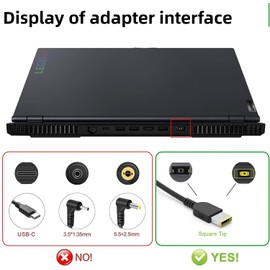 230W Legion AC Charger fit for Lenovo Legion 5 7 5P C7 S7 Y520 Y540 Y545 Y730 Y740 Y900 Y910 Y920 Y7000 Y7000P Y9000K LOQ 15 16 ADL230NDC3A 20V 15A Gaming Laptop Power Adapter