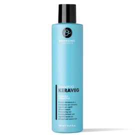 BRANDING COSMETICA KeraVeg Organic Keratin Shampoo for Repairing Brittle Hair 250ml