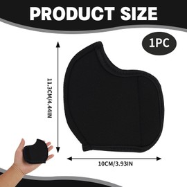 Neoprene Seat Post Sleeve Finger Guard with Cable High Quality Protective Accessory Universal Size Durable Lightweight and Portable Black