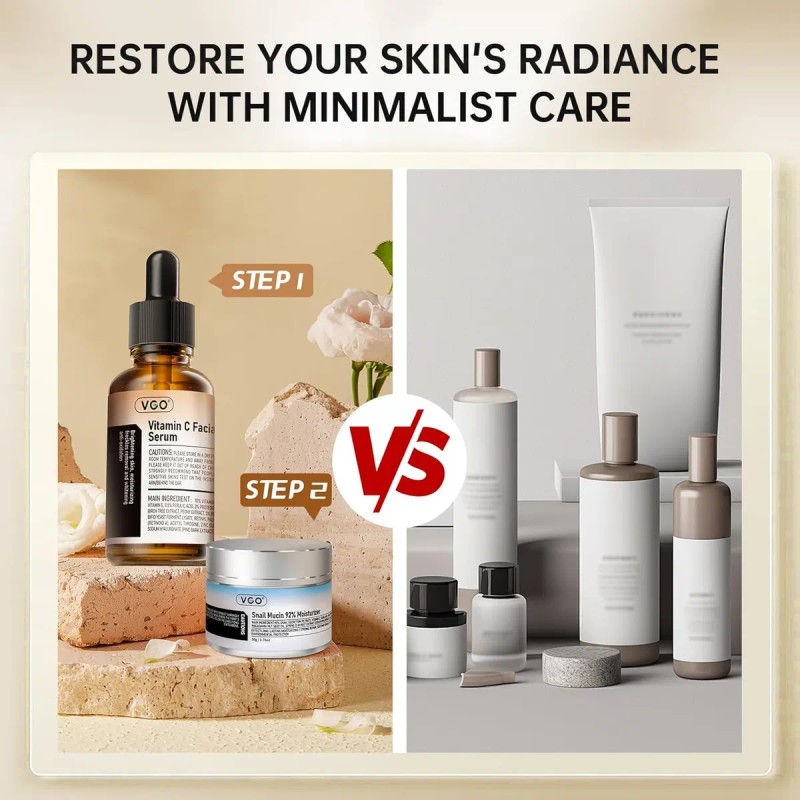 Set Facial Hidratante Y Reafirmante Vgo Crema + Suero