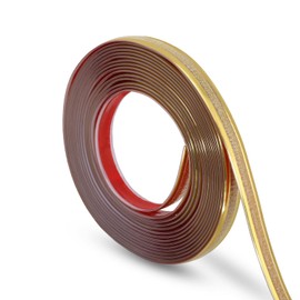 Glittery Gold Finish Molding Trim, 196.8" L x 0.47" W Peel and Stick Decoration Strip for Ceiling, Wall, Tile Edge, Furniture Cabinet, Mirror