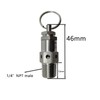 HEZONGSION 1/4" NPT Male Pressure Relief Valve,170psi Set Pressure,Stainless Steel