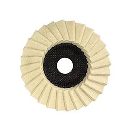 Polishing Disc 125mm for Angle Grinder, Felt, Serrated Washer