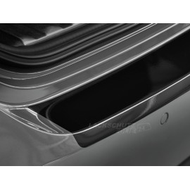 Lackschutzfolie24 - Boot Sill Protection Film - Black Smooth High Gloss for Toyota Yaris (I) Type P1, Year of Manufacture 1998-2005