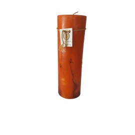 Scented Pillar Candle - Long Burning Handmade - Cedar & Nutmeg Scent (Large)