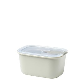 Mepal EasyClip 15oz/450ml - Leakproof & Airtight Food Storage Container | BPA-Free | One-Click Open & Close System | Nordic-White | Made in Holland